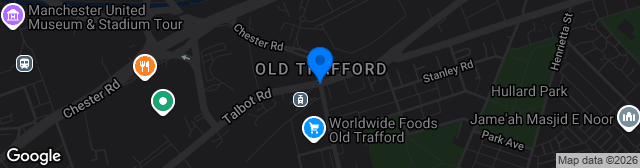 Map showing Old Trafford