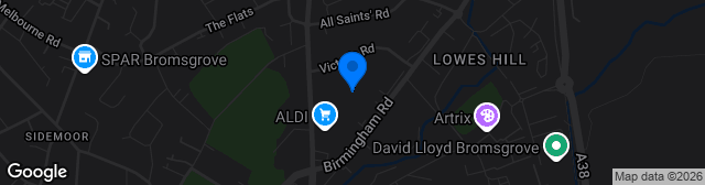 Map showing The Victoria Ground