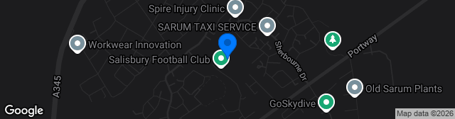 Map showing The Raymond McEnhill Stadium