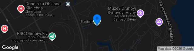 Map showing CS Shakhtar
