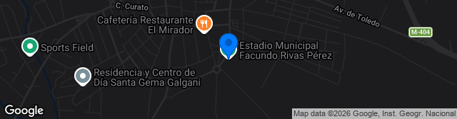 Map showing Estadio Facundo Rivas