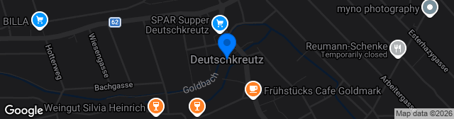 Map showing Sportplatz Deutschkreutz