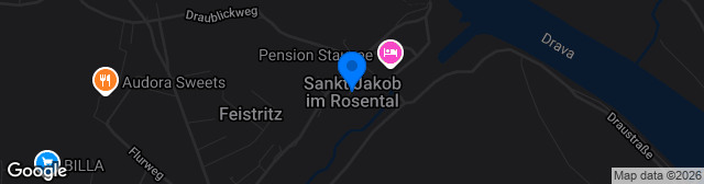 Map showing Sportplatz St. Jakob im Rosental