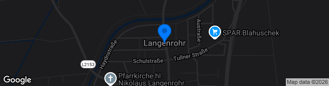 Map showing Sportplatz SV Langenrohr