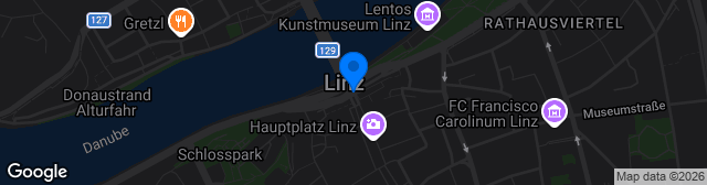 Map showing LINZ AG Arena