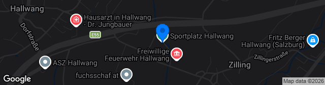 Map showing Sportplatz Hallwang