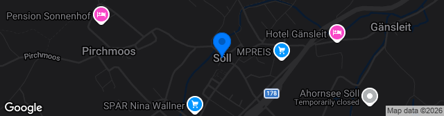 Map showing Kunstrasen Salvenarena-Söll
