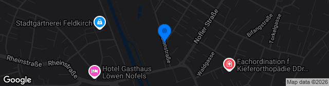 Map showing Waldstadion Gisingen