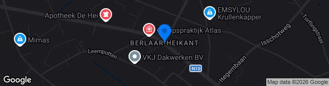 Map showing Terrein FC Berlaar-Heikant