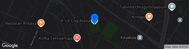 Map showing A. Le Coq Arena