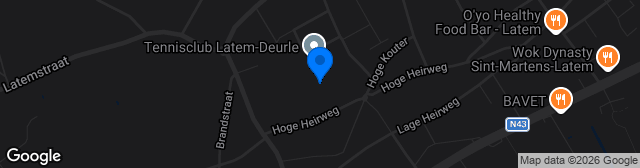 Map showing Terrein FC Latem