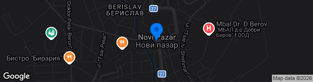 Map showing Stadion Botev