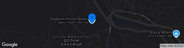 Map showing Stadion Hristo Botev