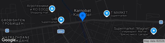 Map showing Gradski stadion