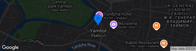 Map showing Stadion Tundzha