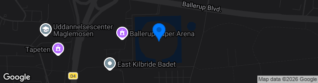 Map showing Ballerup Idrætspark