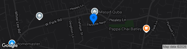 Map showing Throstle Nest