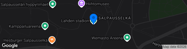 Map showing Lahden Stadion