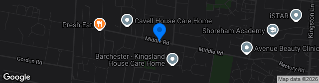 Map showing Middle Road