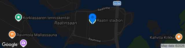 Map showing Raatin stadion