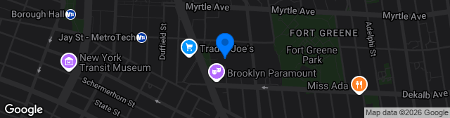 Map showing LIU Brooklyn Athletic Complex