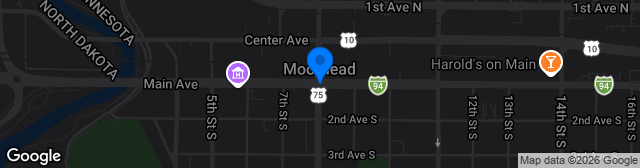 Map showing Jim Gotta Stadium