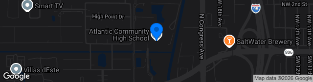 Map showing Atlantic High School