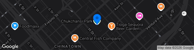 Map showing Chukchansi Park