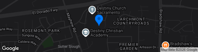Map showing Capital Christian School Stadium