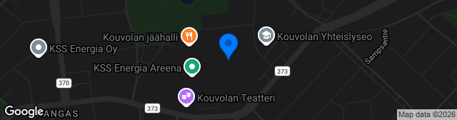 Map showing Kouvolan keskusurheilukenttä