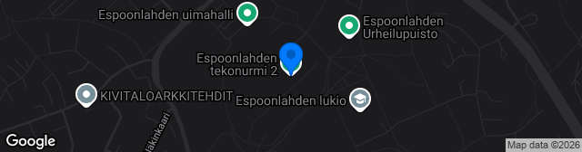 Map showing Espoonlahden tekonurmi 2