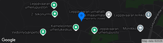 Map showing Leppävaaran Stadion
