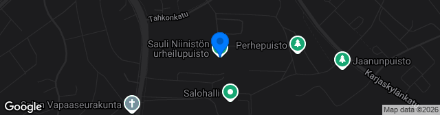 Map showing Salon Urheilupuisto Stadion