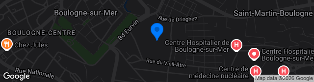 Map showing Stade de la Libération