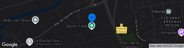 Map showing Stade de la Piverdière