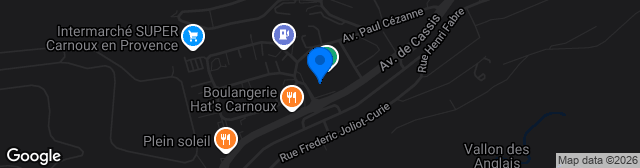 Map showing Stade Marcel Cerdan