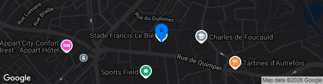 Map showing Stade Francis-Le Blé
