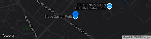 Map showing Stade Gaston Petit