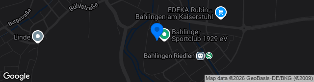 Map showing Kaiserstuhlstadion