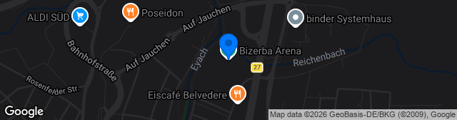 Map showing BIZERBA-Arena