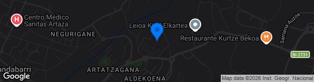 Map showing Estadio Sarriena