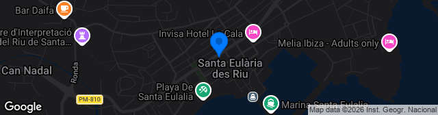 Map showing Campo Municipal del Santa Eulalia del Río