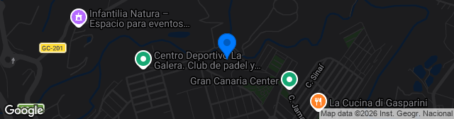 Map showing Campo de Fútbol Juan Guedes
