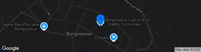 Map showing Stadio Comunale