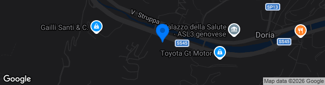 Map showing Campo Sportivo Ligorna