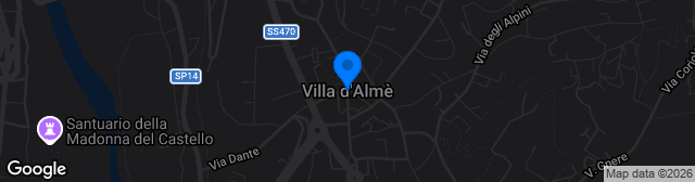 Map showing Campo Sportivo Comunale Villa D'Almè
