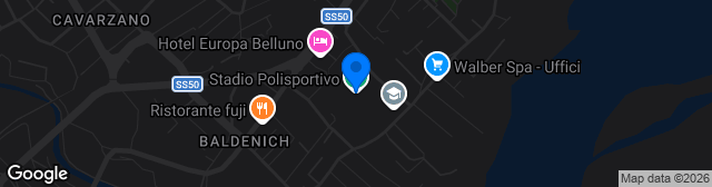 Map showing Stadio Comunale Polisportivo