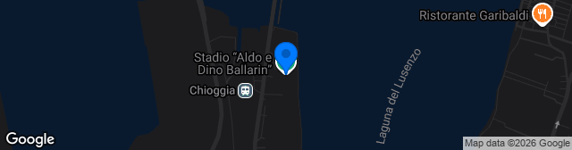 Map showing Stadio Aldo e Dino Ballarin
