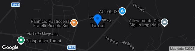 Map showing Stadio Comunale di Tamai