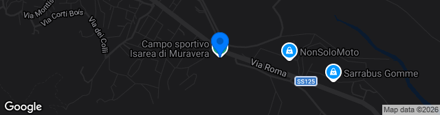 Map showing Campo Sportivo di Muravera